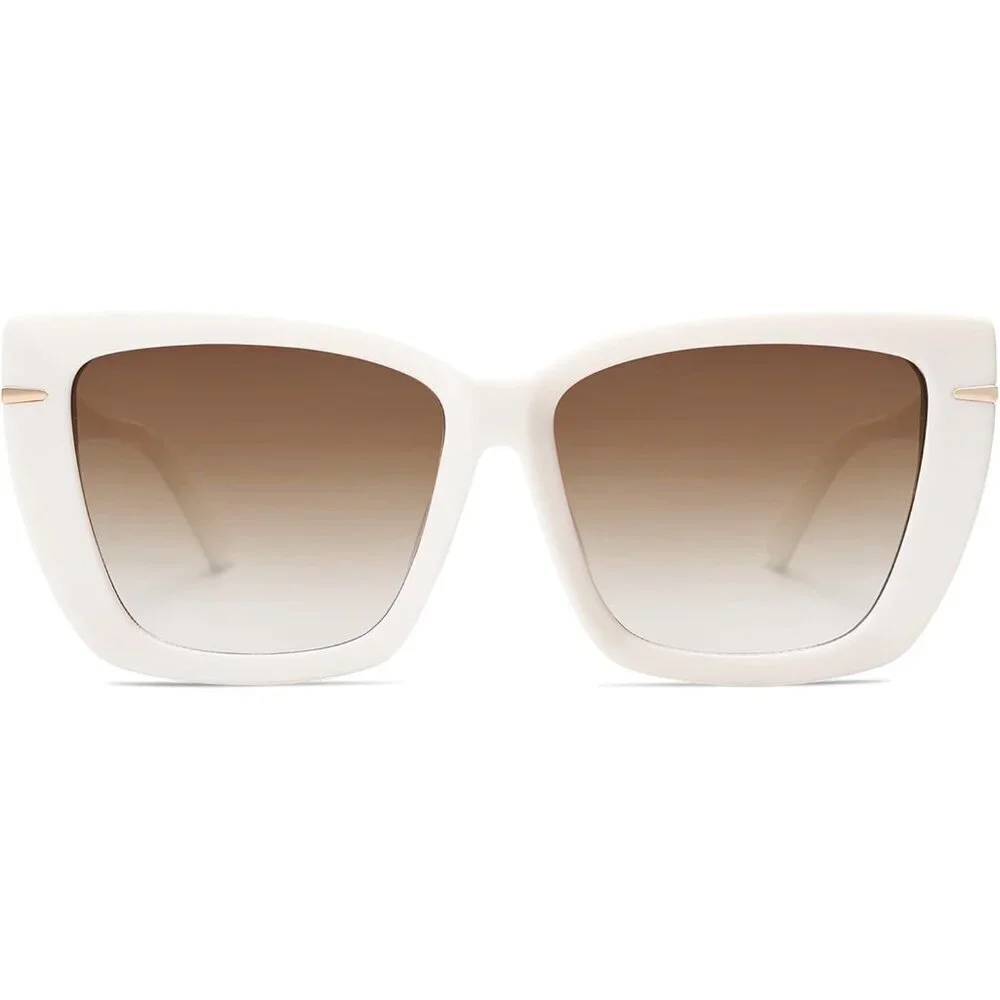 Oversized Cat Eye Sunglasses Women Polycarbonate UV400 Trendy Plus Size Shades